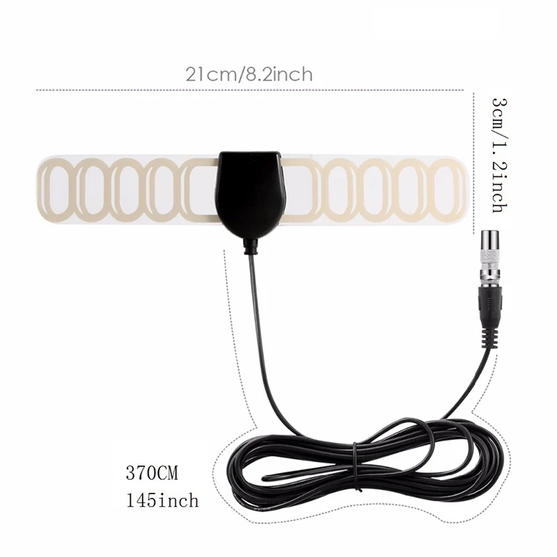 

JETTING 20dB Indoor HD Digital Amplifier TV Antenna 25 Miles Range DVB-T/T2 TV Indoor Antenna DVB-T2 for Satellite Receive