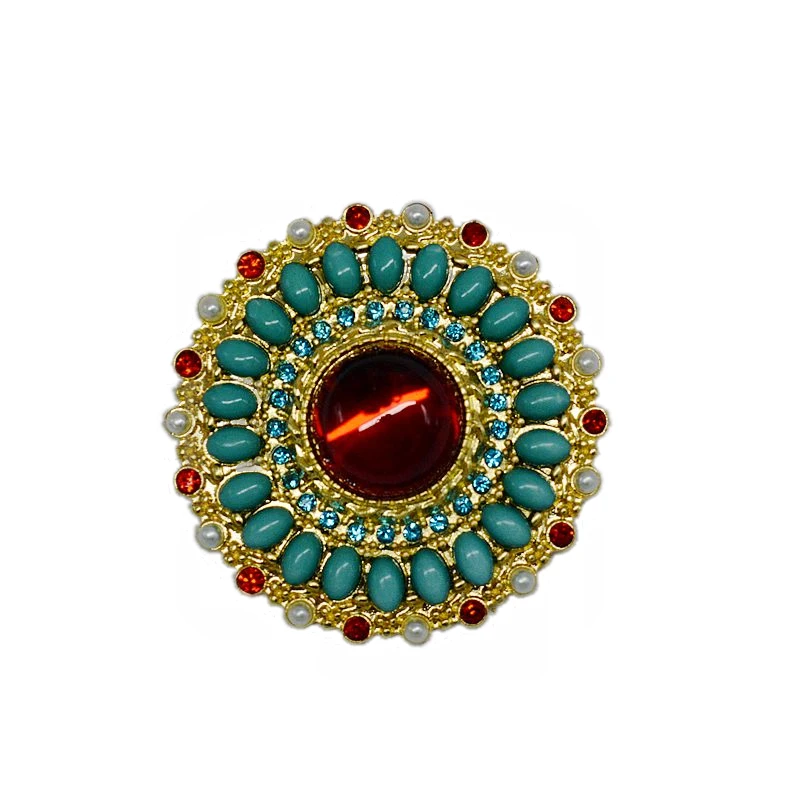 

YDGY European and American Vintage Baroque Pendant Pearl Brooch flower