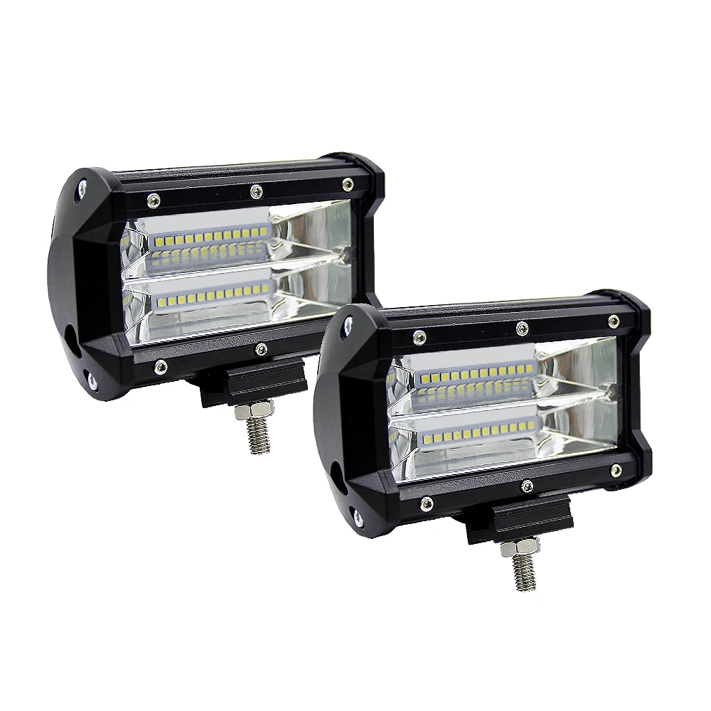 5'' Inch 72W LED Work Light Bar Flood Driving Lamp For Jeep Truck Boat Offroad (5)