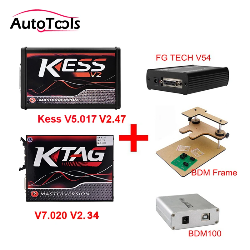

New Match Kess V2 V2.30 V4.036 + K-TAG v2.13 v6.070 K TAG ECU Programmer+ FGTECH Galletto 4 Master v54 +BDM Frame +BDM 100