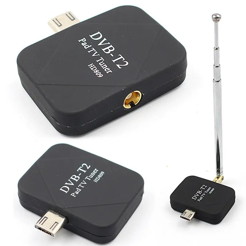 for Android Phone Pad DTV Satellite Receiver Micro USB Watch TV DVB-T2 Signal HD809 HD Digital TV Receiver USB DVB-T2 TV Stick