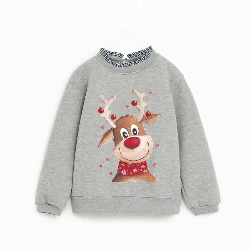 Милый Рождественский олень, железные Пластыри для переноса тепла, гладильная наклейка для DIY одежды, футболки, супер моющиеся для детского декора