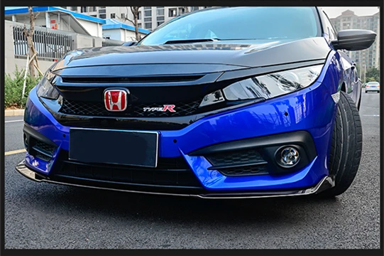 Для Honda Civic задний спойлер ABS задний передний бампер диффузор защитные бамперы для 16 Civic обвес бампер задний спойлер