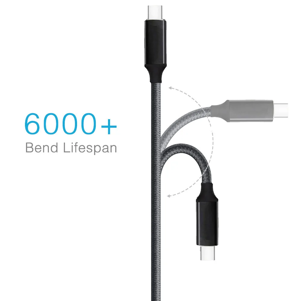 Tesiway USB C to DisplayPort 4K 60Hz USB 3.1 Type C Thunderbolt 3 Compatible DP Cable3