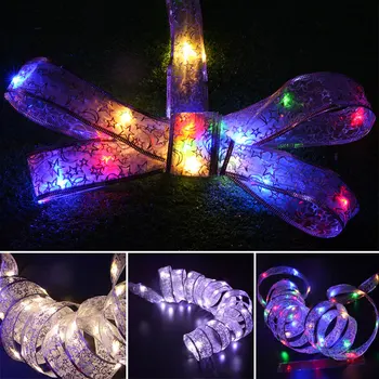 

4M LED String Light Lace Ribbon String Lights Home Party Decoration Lamp 40 Lights GHS99
