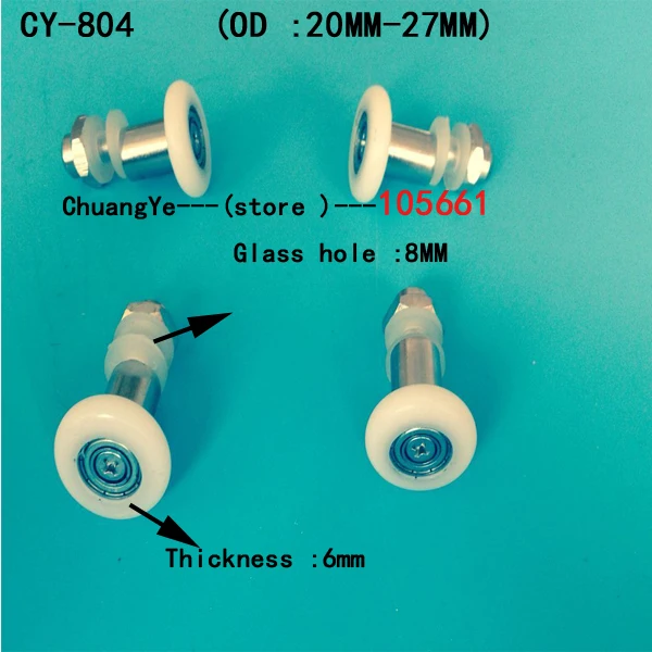 

4 x Replacement SHOWER DOOR ROLLERS/Runners/Wheels/Pulleys Wheel