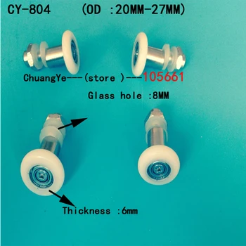 

4 x Replacement SHOWER DOOR ROLLERS/Runners/Wheels/Pulleys Wheel