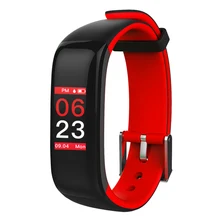 Сенсорная кнопка умный Браслет монитор сердечного ритма Спорт кровяное давление Пульс фитнес контроль сна трекер физической активности, браслет