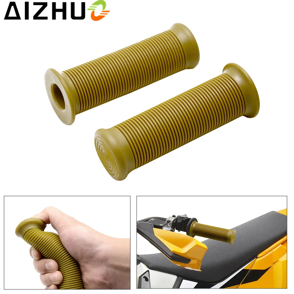 

7/8'' 22mm motorcycle Handle Grips motor Cafe Racer vintage Retro Rubber handlebar grips For Kawasaki z800 Honda PCX125 PCX150