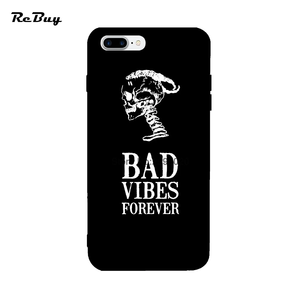 Bad Vibes навсегда XXXTentacion чехол для iPhone 6 S 7 8 X плюс мягкая TPU красочные Защитите задняя