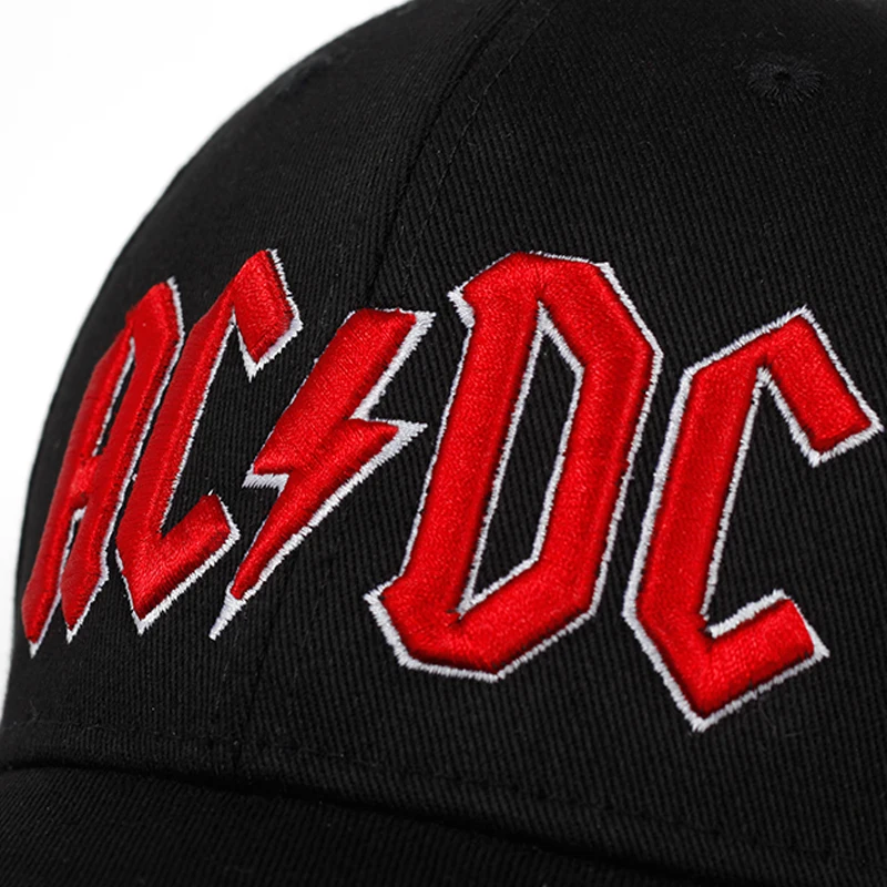 Высокое качество ACDC вышивка бейсбольная кепка модная новая шапка карнизы вышивка кепки бейсбольные повседневные уличные хип-хоп шляпа от солнца