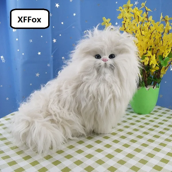 new-real-life-sitting-cat-model-plastic-furs-white-persian-cat-doll-gift-about-28x18x21cm-xf1440