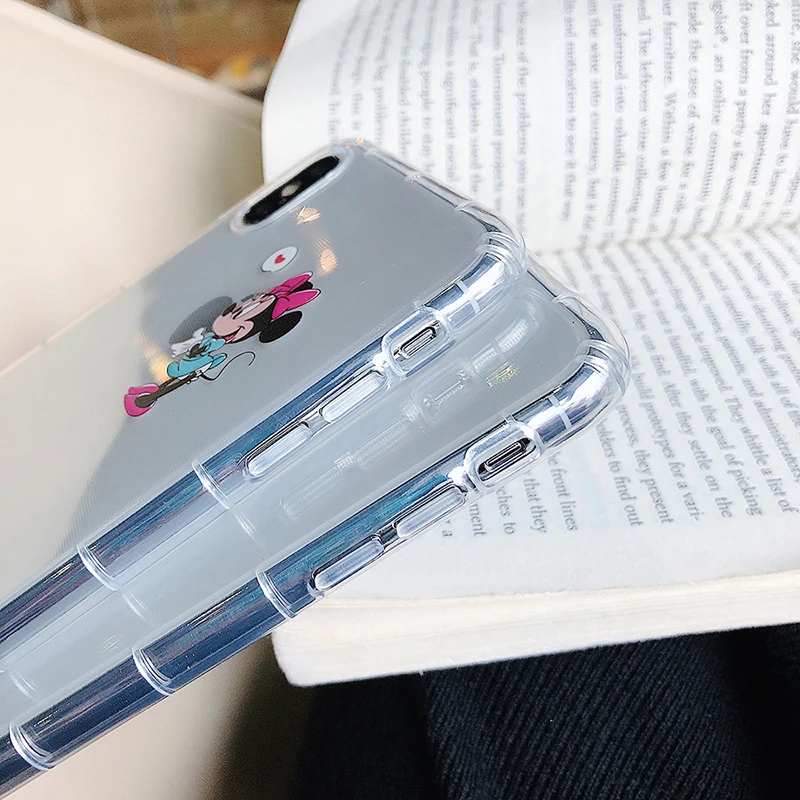 BXE Mouse чехол для телефона Apple iPhone X Xs Max XR 6 6s 7 8 Plus + s Мягкий ТПУ силиконовый бампер