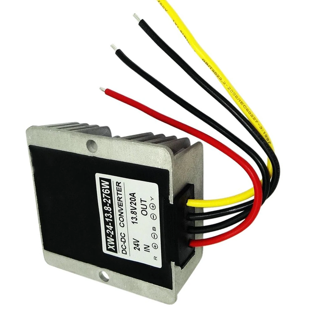 DC 24 V Шаг вниз DC/DC 13,8 V 20A 276 W изделия синьвэй конвертер Напряжение регуляторы напряжения Стабилизаторы Алюминий IP67 Водонепроницаемый для насосов и так далее