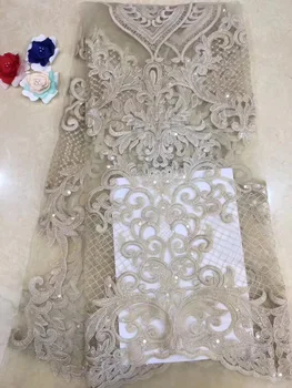 

2019 High Quality Guipure French Net Lace Mesh Nigerian Lace Fabrics Embroidered African Lace Fabric D234
