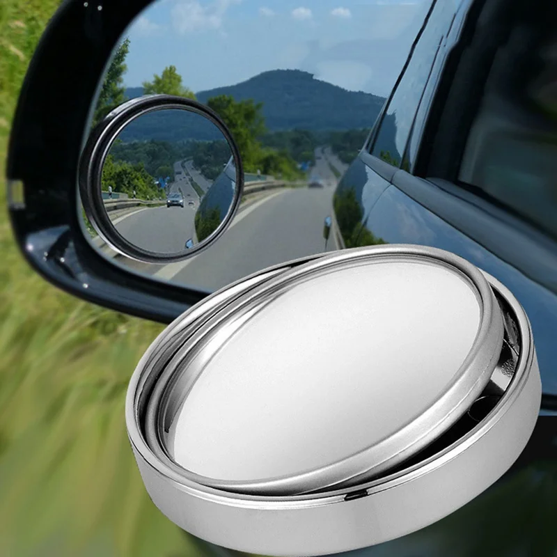 

1 Piece Car Vehicle Side Blindspot Blind Spot Mirror Wide RearView Mirror 360 Wide Angle Round Convex Mirror Exterior Part