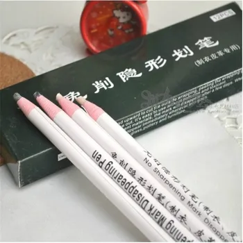 

12pcs Manual essential canvas pen non sharpening invisible marking pen garment leather special white dark gray air erasable pen