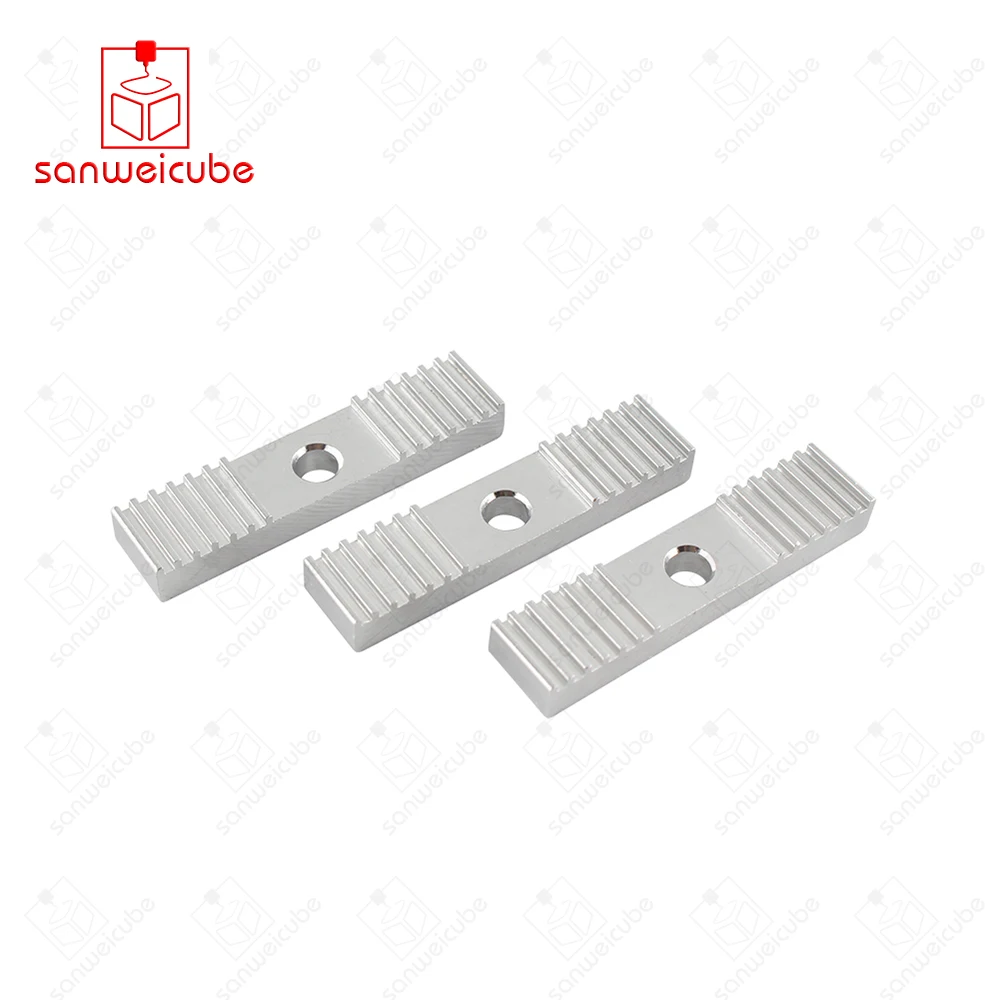 

2Pcs Reprap DIY GT2 Timing Belt Fixing Piece Aluminum Alloy Tooth pitch 2mm Clamp Fixed Clip 9*40mm CNC For 3 D Printer parts