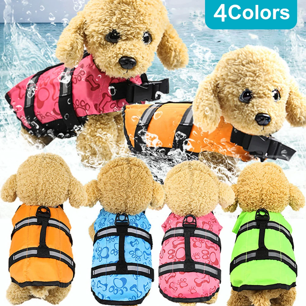 

Outdoor Puppy Rescue Swimming Wear Safety Clothes Vest Swimming Suit XS-XL Outdoor Pet Dog Float Doggy Life Jacket Vests