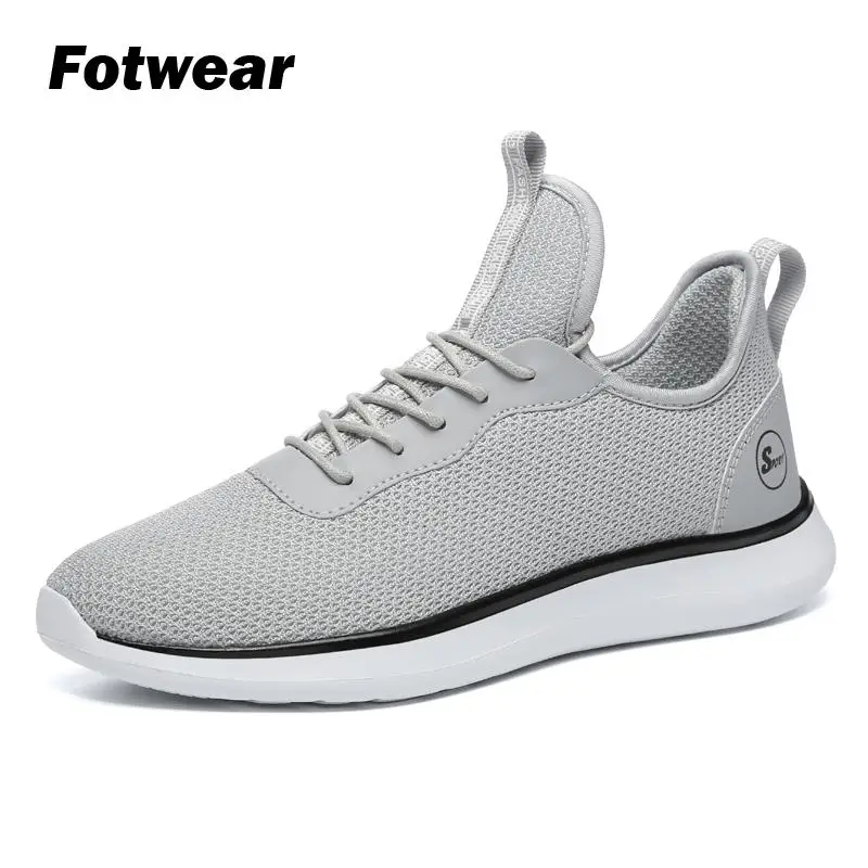 Fotwear Men's sneakers Men's casual Mesh shoes Plus size sneakers Red Black White Super lightweight Updated cushioning Tennies