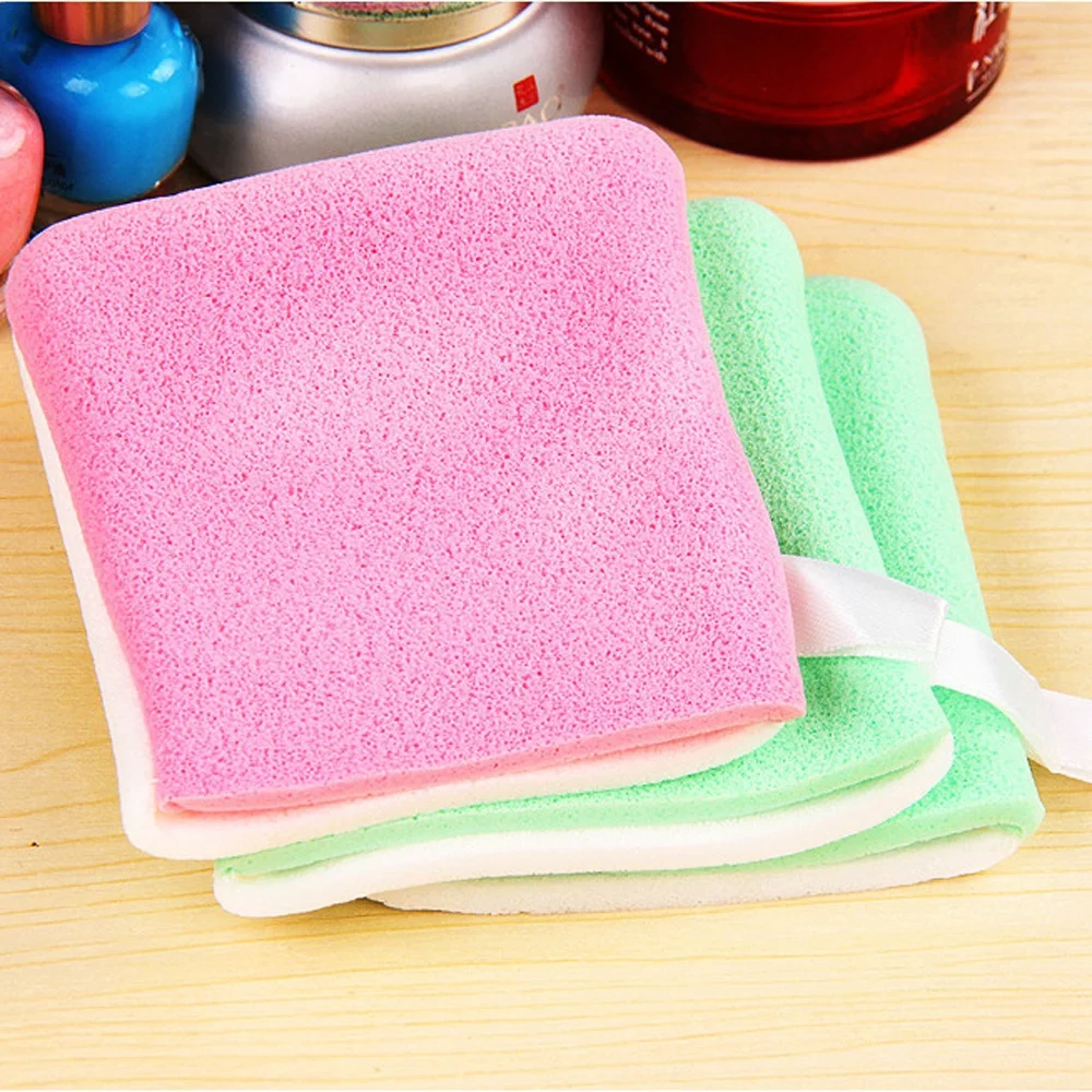 

3x Wash Puff Natural Dual Purpose Seaweed Plant Cleansing Face Make Up Powder Puffs Flutter Glove Beauty Cosmetic Tools