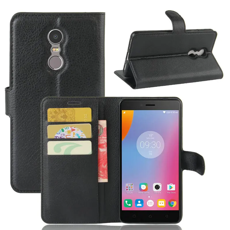 Кожаный чехол книжка для Lenovo K6 Power Note Vibe K53a48 кожаный телефона с подставкой Etui|leather
