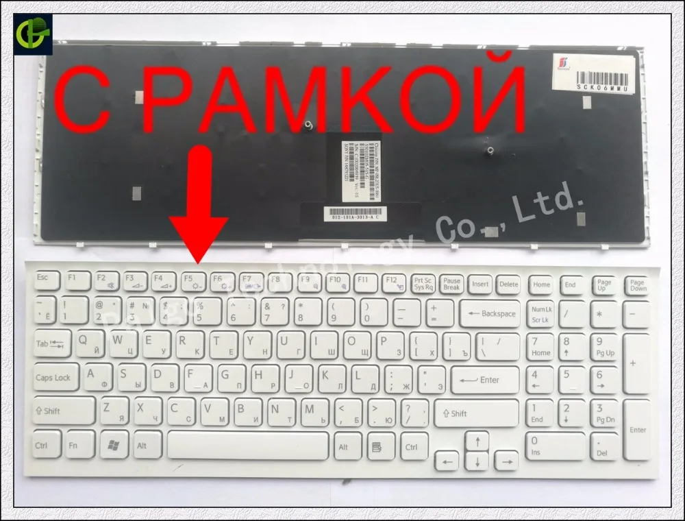 Рамка Русская клавиатура для sony vaio VPCEB36FG VPCEB4J1R VPC-EB1E9R VPC-EB VPCEB VPC EB pcg-71211v V111678B 148793271 RU