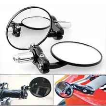 Hot sale 1 Pair Motorcycle Round 7 8 Handle Bar End Foldable motorbike Rear View Side