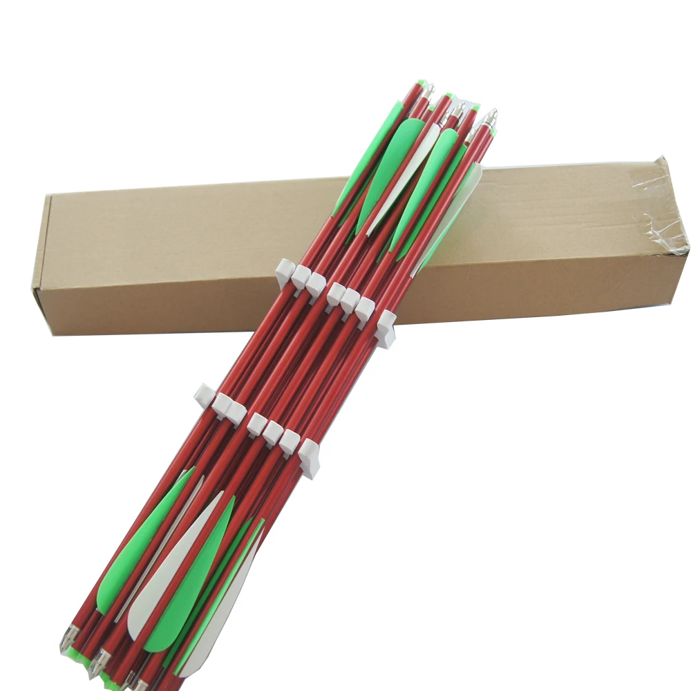 24 PK Archery hunting aluminum arrows 17"aluminum crossbow bolts 3
