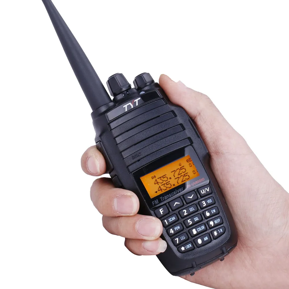 TYT TH-UV8000D Walkie Talkie 10 Вт Высокая мощность кросс-диапазон Ретранслятор th8000d Любительское радио 10 км 136-174/400-520 МГц 2 способ радио