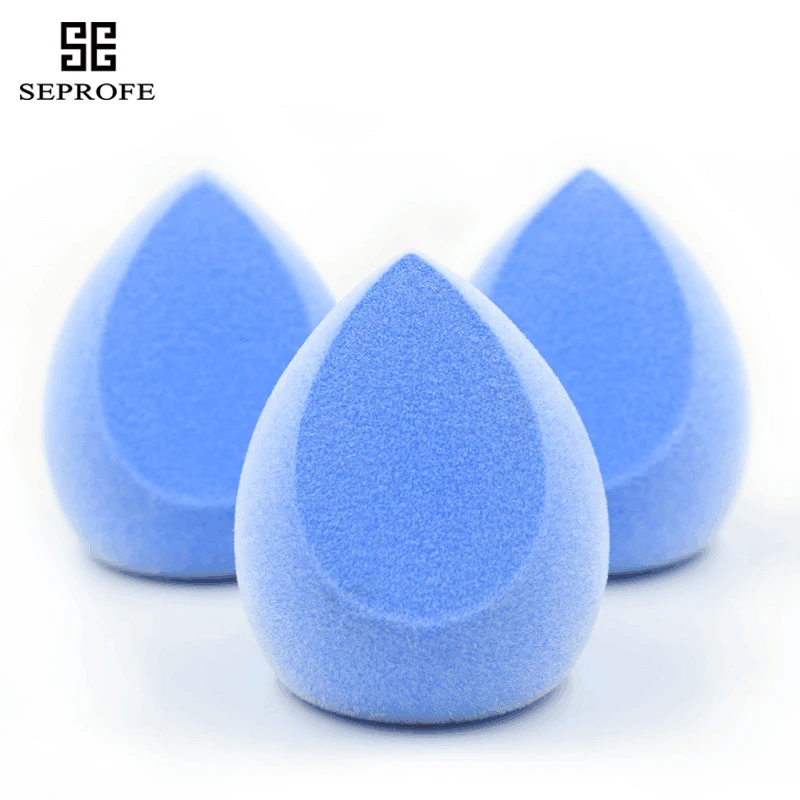

SEPROFE Microfiber Fluff Surface Cosmetic Puff Velvet Makeup Sponge Powder Foundation Concealer Cream Make Up Blender