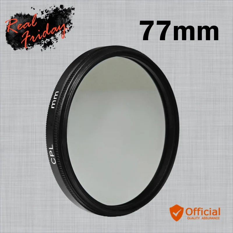 77mm CPL Polarizing Filter for Sony Pentax Olympus Fuji Nikon Canon