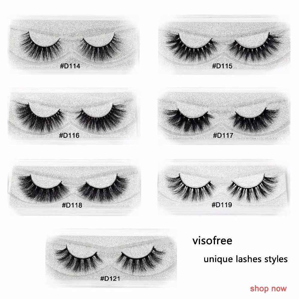 Visofree ресницы норки ресницы Роскошные Handnade Полный Газа Lashes объема жестокости верхние ресницы Накладные ресницы