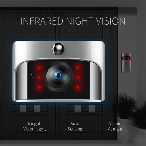 Wireless Smart Doorbell Camera WiFi Remote Video Home Security Door Bell Phone