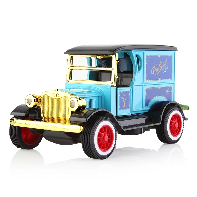 

1:36 Pull back Car model Metal Diecast Vehicles Music light Retro Car School bus car toy For Kids Classic & Antique Cars models