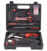 For 11 sets of household tool set Screwdriver Wrench Tool Kit metal toolbox