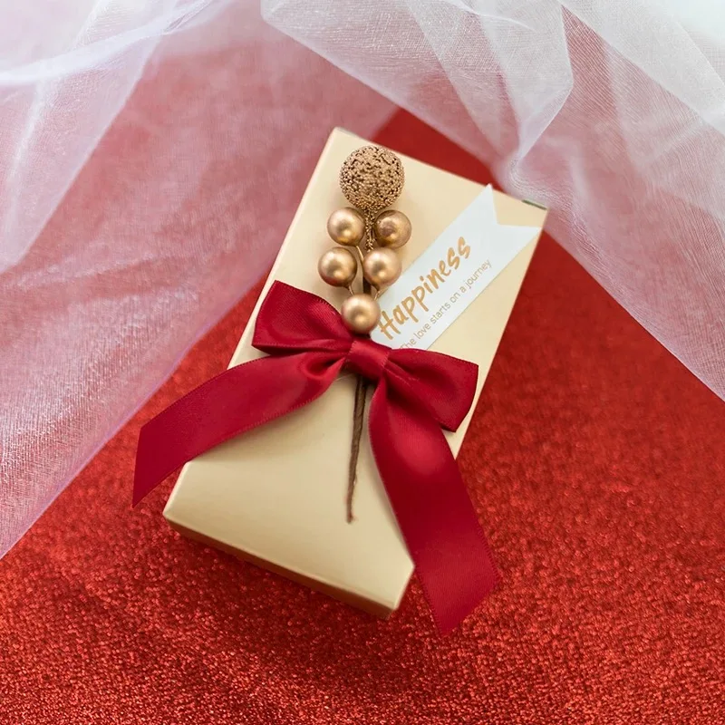 50 шт., свадебные подарочные коробки для дня рождения невесты, на заказ, золотая бумага, конфета, шоколад, персонализированная подарочная коробка