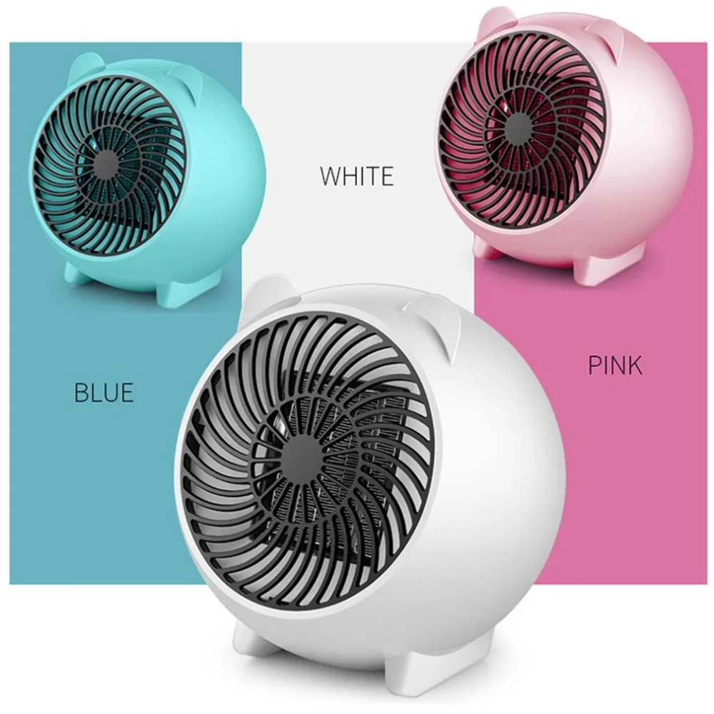 

250W Portable Mini Fan Heater Winter Warmer Handy Electric Heater for Home Office Room Ceramic Fast Heaters Cute US/ EU Plug
