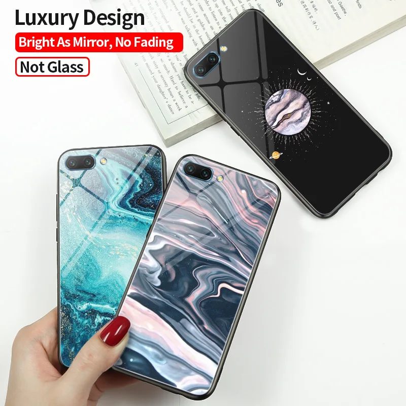 PC + TPU هواوي الشرف 10 حالة الهاتف الغطاء الخلفي هواوي الشرف 10i 9 لايت 7C 8C 8A حالة فوندا هواوي الشرف 7A برو حالة الشرف 8X كوكه