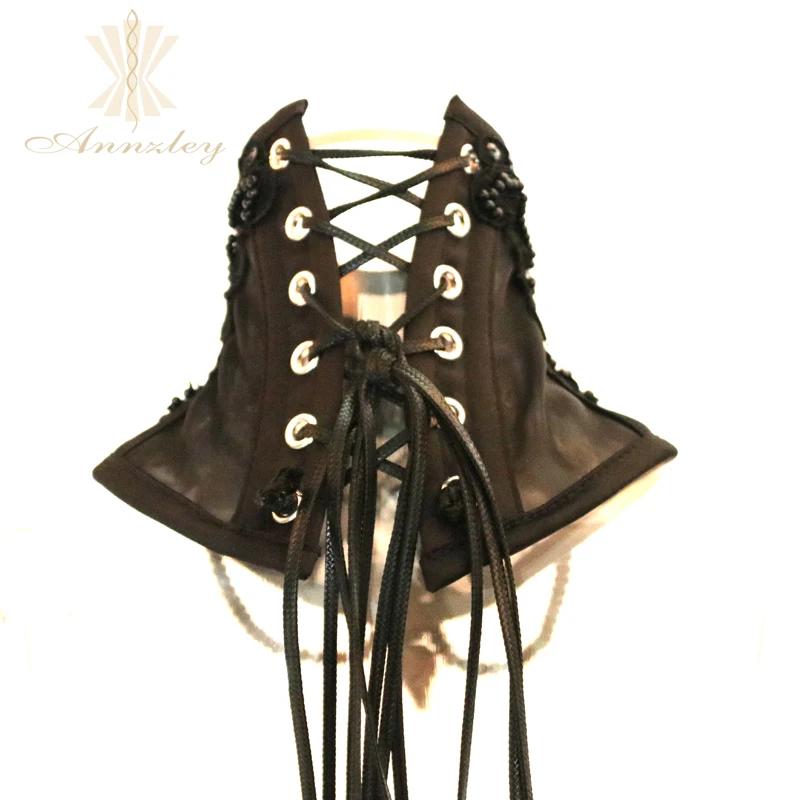 Steel Boned Gothic Vampire Costume Lace Neck Corsets For Sale  (5)