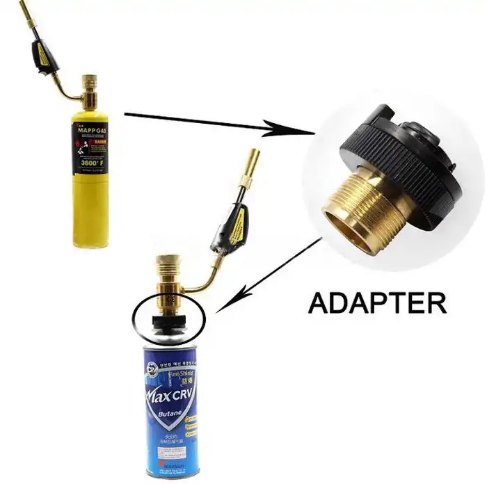 Canister Gas Convertor 1" 20 UNF Adapter Lindal Valve Canister to 7/16