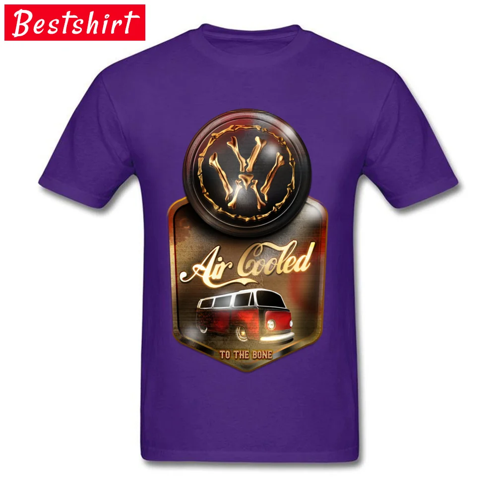 Air Cooled to the Bone Europe NEW YEAR DAY Pure Cotton O Neck Youth Tops & Tees T Shirts 2018 Newest Short Sleeve T-shirts Air Cooled to the Bone purple