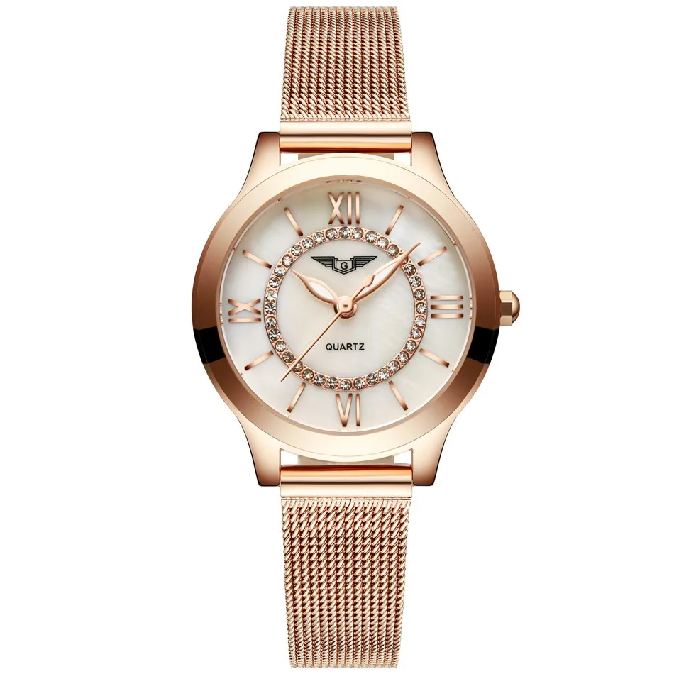 GUANQIN Women Watches Fashion Casual Quartz Watch Gold Women Bracelet Watch Stainless Steel Strap relogio feminino famous brand  (11)