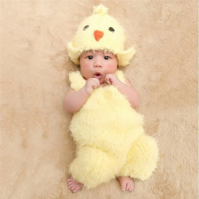 Puseky-2017-New-Newborn-Baby-Photography-Prop-Infant-Kids-Lovely-Chicken-Hat-Suspenders-2pcs-Set-Photography