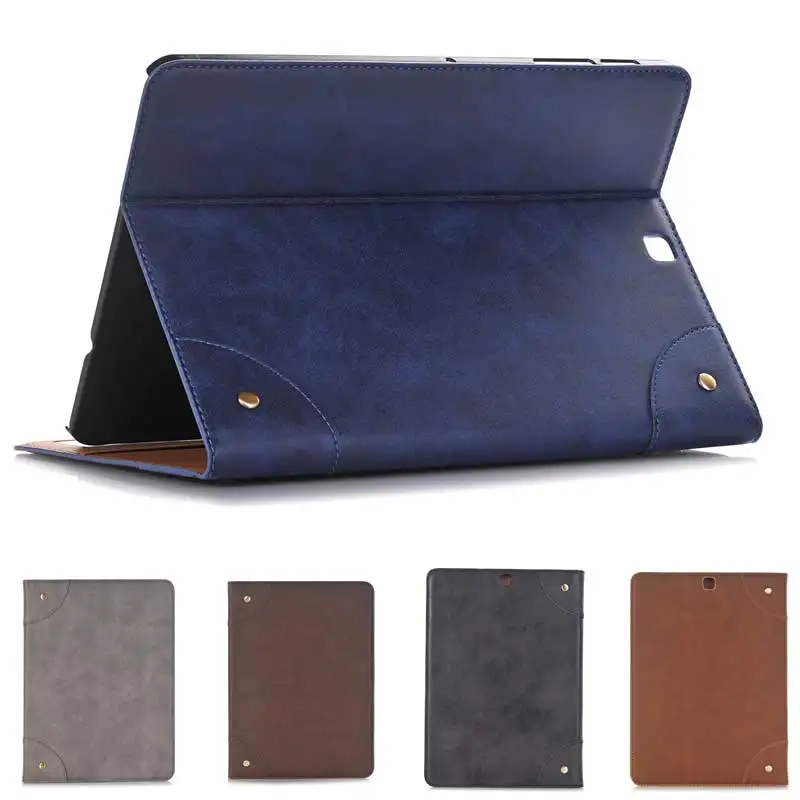 

Retro Book Leather Tablet Case for Samsung Galaxy Tab S2 8 inch Business Stand Card Smart Cover for Samsung Tab S2 8.0 T710 T715