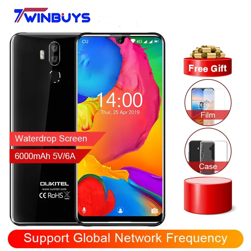 OUKITEL K9 в виде капли воды 7 12 &quotFHD + 1080*2244 16MP 2MP/8MP мобильный телефон 4 Гб 64 Face ID