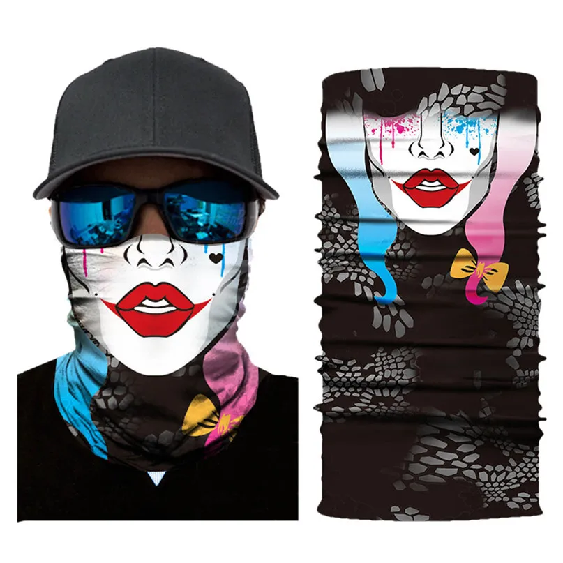 1PC Unisex 3D anime cartoon Face Mask Ski Cycling Football Outdoor Sport balaclava snowboard training exercise mask aksesuar #3j (21)
