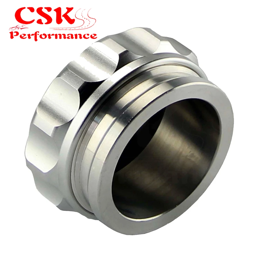 

1Pcs 2" 50.8mm Aluminium Weld On Filler Neck And Cap Oil, Fuel, Water Tank Black /Silver