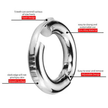 2 Size Adjustable Heavy Duty Metal Penis Ring Private Goods for Man Increase Penis Intimate Product for Men Penis Enlarger Pump