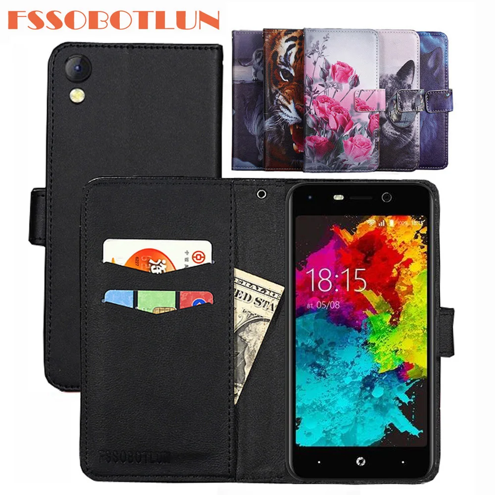 

FSSOBOTLUN BQ BQ-5008L Brave Phone Case PU Leather Retro Flip Cover Shell Magnetic Fashion Wallet Cases Kickstand Strap BQ 5008L